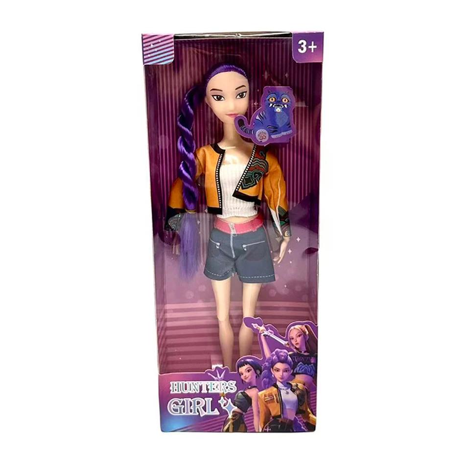 Kpop Demon Hunters Figure Cartoon Kawaii Tiger Rumi Mira Zoey Action Figure PVC Desk Decoration Model Doll Toy Kids Gift