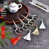 Vintage Plum Blossom Tea Scissors for Chinese Tea Ceremony and Embroidery Thread Cutting