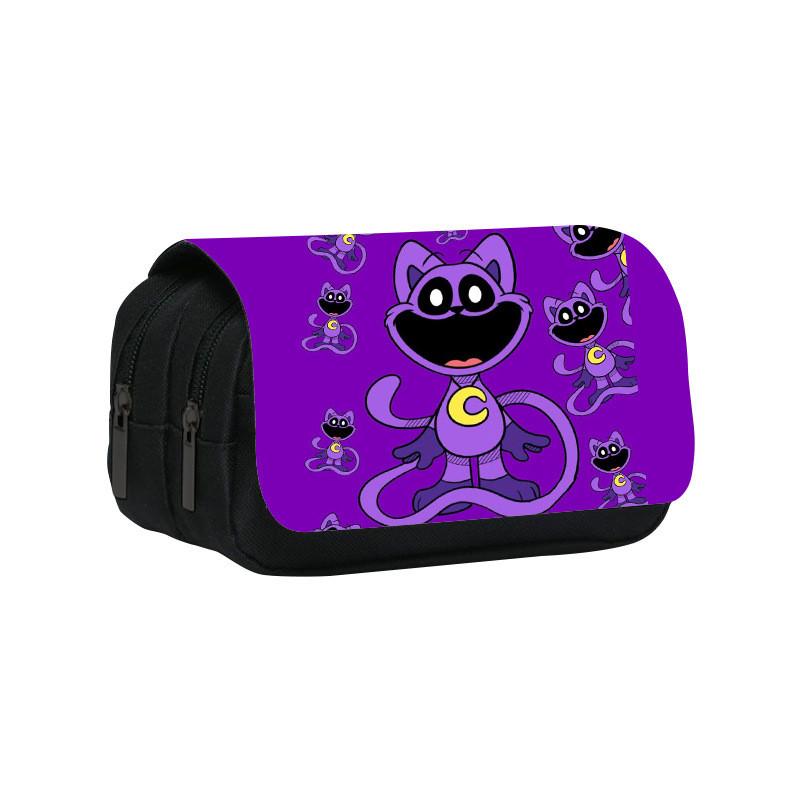 Kids Critters Smiling Pen Bag With Double Layer Design For School And Travel
