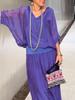 2024 Summer Women's Solid Color Chiffon Set - European & American Fashion