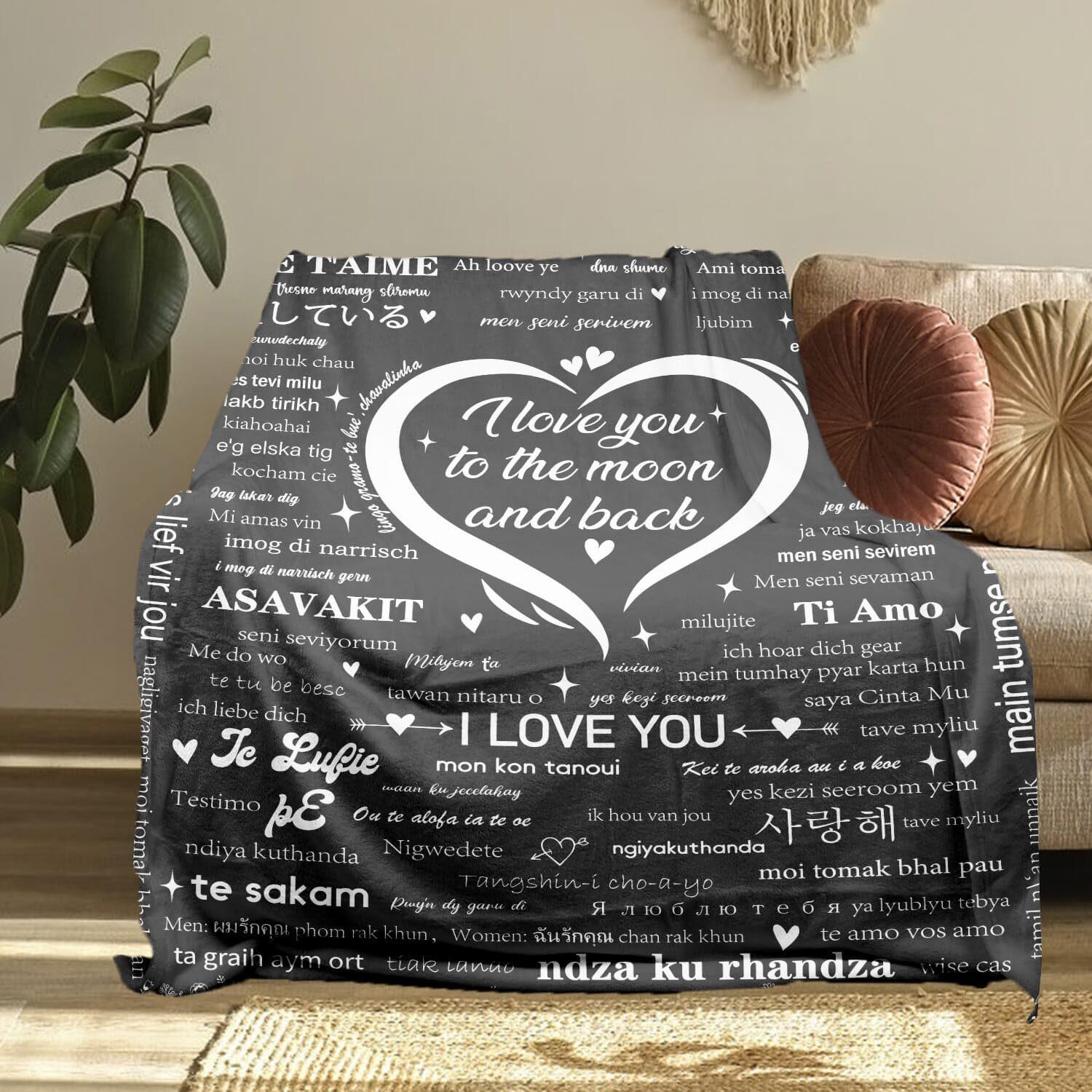 

Valentine s Day gift Printed Blanket for Sofa Bed Travel Camping Living Room Office Conditioning Blanket for All Seasons Gifts 75x90cm