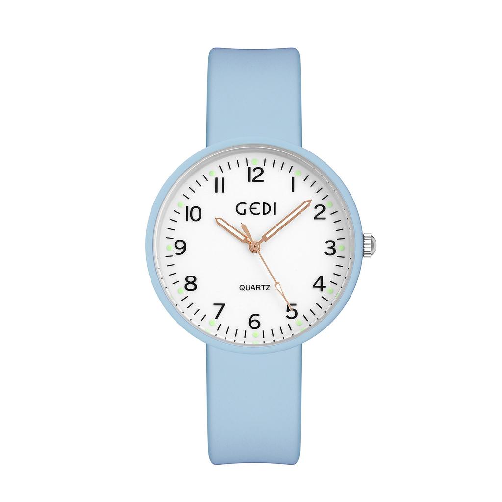Summer Jelly Silicone Watch Fashionable And Simple Student Luminous Watch Women'S Quartz Waterproof Watch