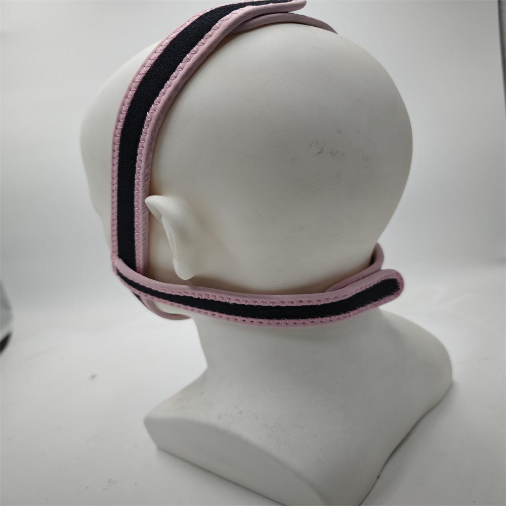 Black Anti-Snoring Chin Strap for Adults