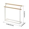 Double Bar Free Standing Towel Rack Metal Washcloth Dishcloth Hanger Towel Drying Rack  for Home
