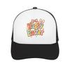 Pastel Bunny Lettering Spring Celebr Mesh Baseball Cap Casual Hat Outdoor  For Womens Unisex FeUnisex