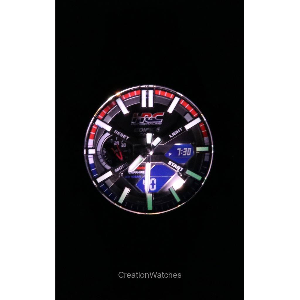Casio Ceas de bărbați Edifice Analog Digital Honda Racing Collaboration Smartphone Link Cadran negru Solar ECB-2000HR-1A 100M