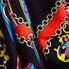 [Bysifa]  Black Twill Silk Scarf Shawl Fashion Elegant High Quality Women Spring Autumn Square Scarves 90*90Cm Bufandas