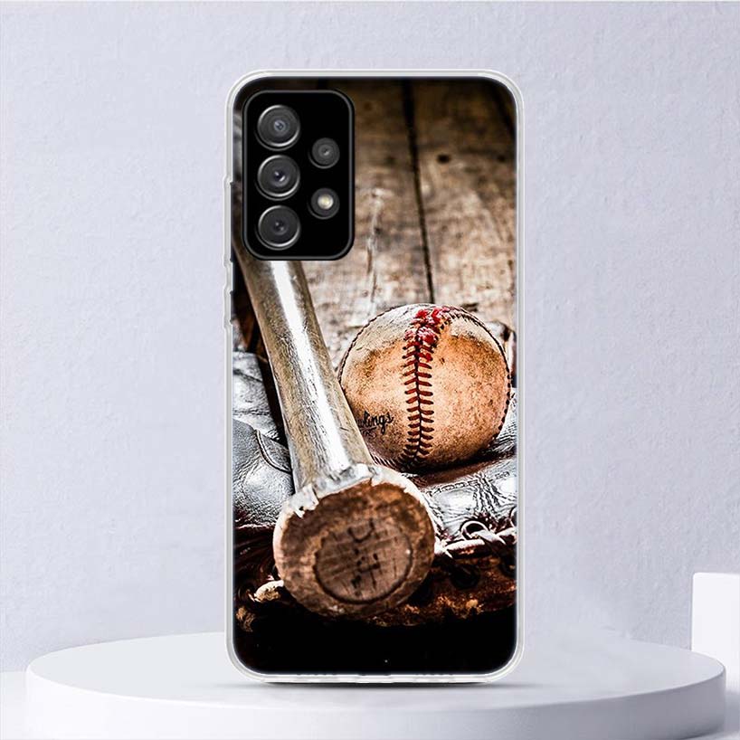 Baseball Sport Soft Case For Samsung Galaxy A17 A16 A26 A36 A56 A15 A14 A13 A55 A54 A53 Phone Cover A25 A35 A24 A34 A23 A33 A05S
