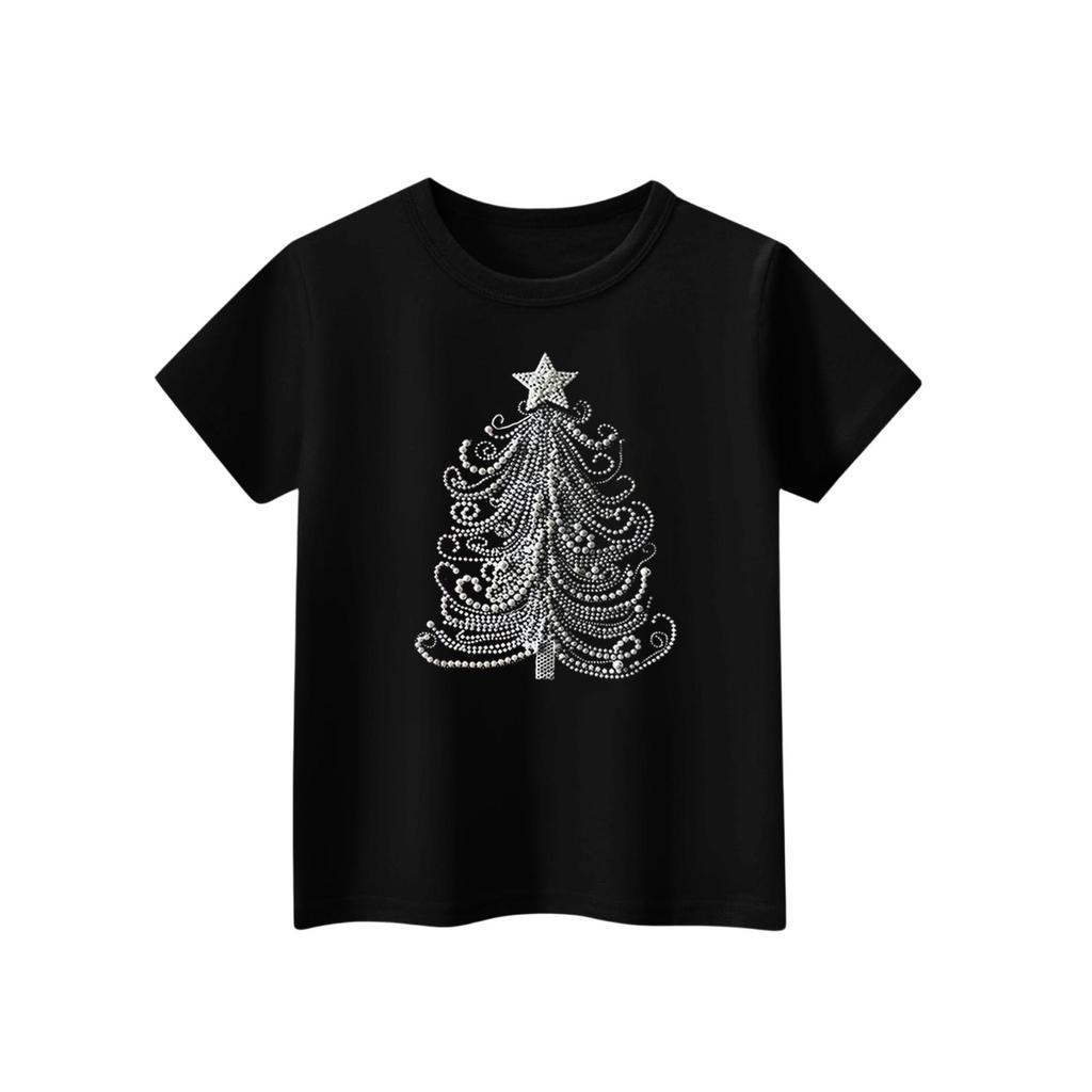 Children's Short Sleeve Neck T-Shirt Animal Print Daily Casual Top