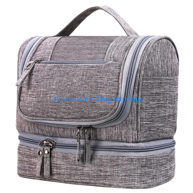 Y5JC Easy to Carry Travel Wash Bag Wet and Dry Separation Travel Toiletry Bag Wet Dry Separation Waterproof Cosmetic Bag