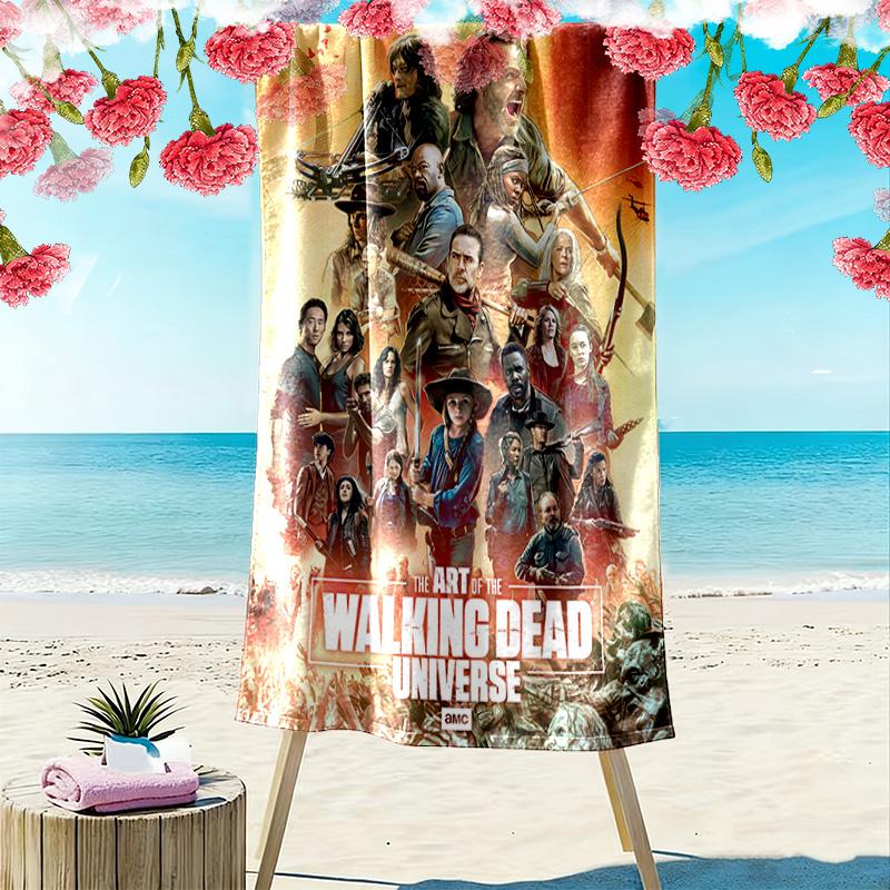 Survival Struggle Post-Apocalyptic World beach towel Outdoor camping beach swim Outdoor pool towel quick-drying swim towel Travel and vacation towels