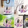 Colorful Acrylic Cartoon Floral Moon Girl Wolf Butterfly Car Pendant For Unique Auto Style