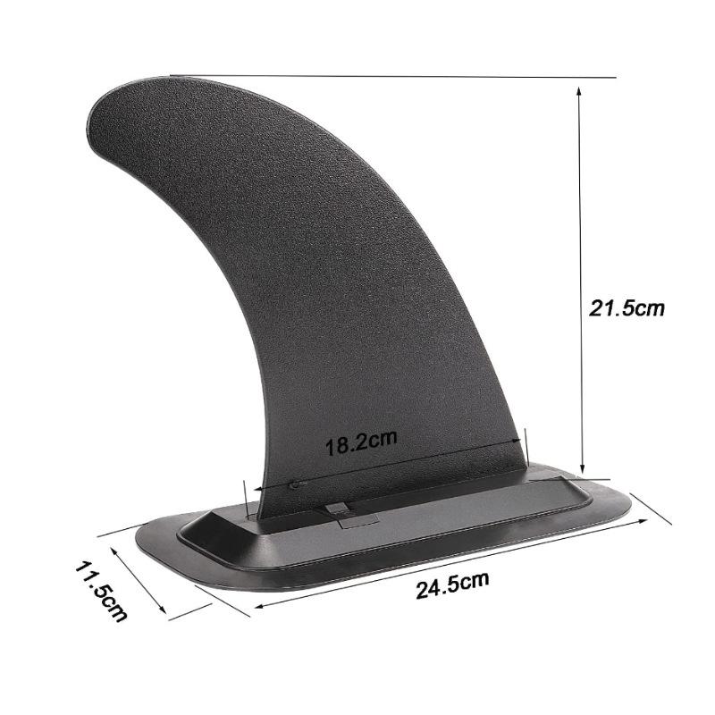 Plug-In Inflatable Surfboard Tail Rudder SUP Paddleboard Slide-In Fish Tail Fins Removable Splitter Fins Surfboard Accessories