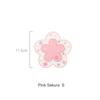 1PC Cherry Blossom Coaster Tea Cup Mat Kawaii Flower Shape Placemat Heat Resistant Table Mats Mug Protector Pad Drink Cup Mat