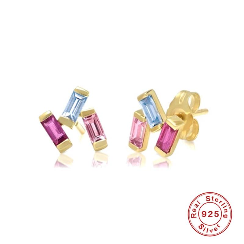 

Серьги-пусеты из стерлингового серебра 925 пробы Кошачий глаз Классические, инкрустированные бриллиантами, Милые рыбки 925 Silver