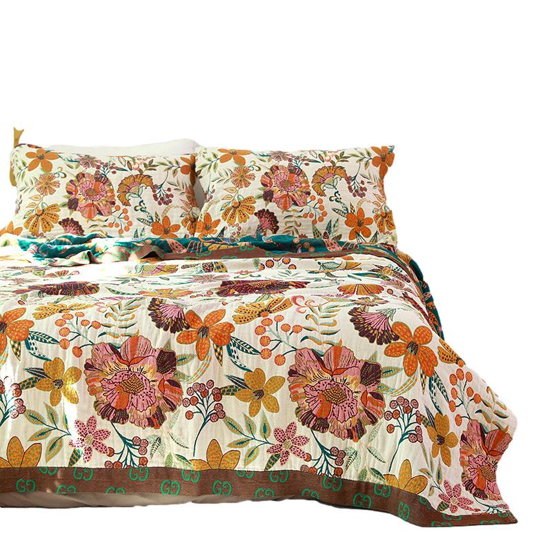 2025 Neue reine Baumwoll-Mulltuch-Decke für Sommer & Büro-Nickerchen