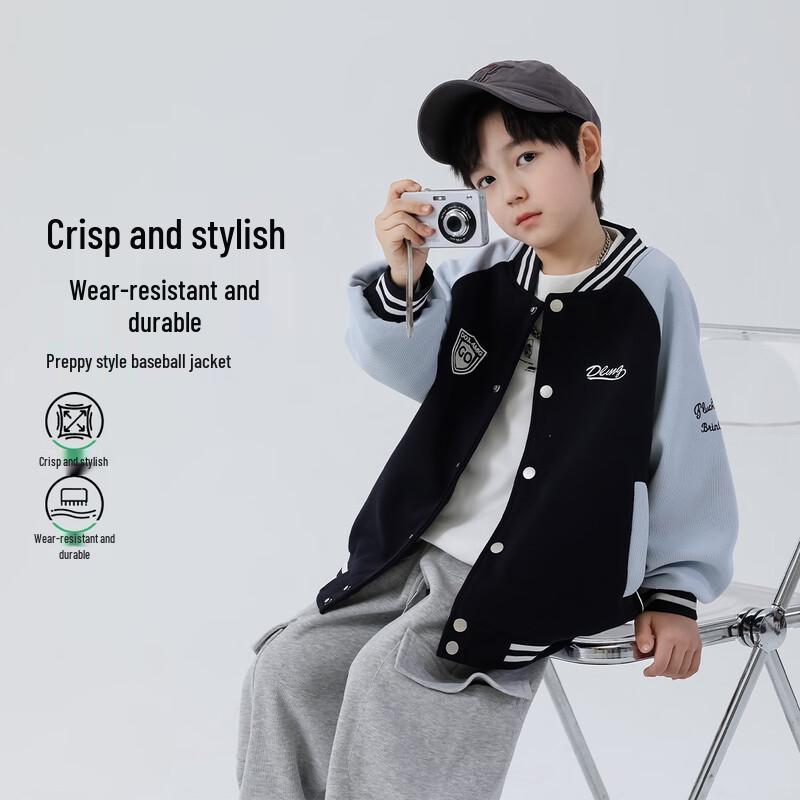 Boys  Spring Autumn Cotton Baseball Jacket 150