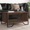 VidaXL Coffee Table Brown Oak 75x51x40 Cm Engineered Wood, Side Table, Living Room Table, Side Table, End Table 848488