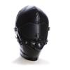 SM Restraint Mask with Adjustable Blindfold and Gag for SM Play and Adult Party Costume [ForstST] Headgear, Opening, Confinement, Restraints,