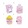 Attractive Fine Workmanship Office Decor Long Lasting Bow-knot Pig Animal Figurine Car