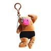 Cute Plush Keychain for Backpack Funny Ugly Doll Keyring Charm Crazy Character Toy for Bags Keys Schoolbags