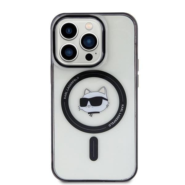 Karl Lagerfeld KLHMP15LHCHNOTK iPhone 15Pro 6.1" Transparent Hardcase IML Choupette`s Head MagSafe