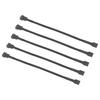 5PCS Braideds Rope Extension Cable 4-Pin PC Fan Cable Practical PWM Fan Cable  CPU Cooling