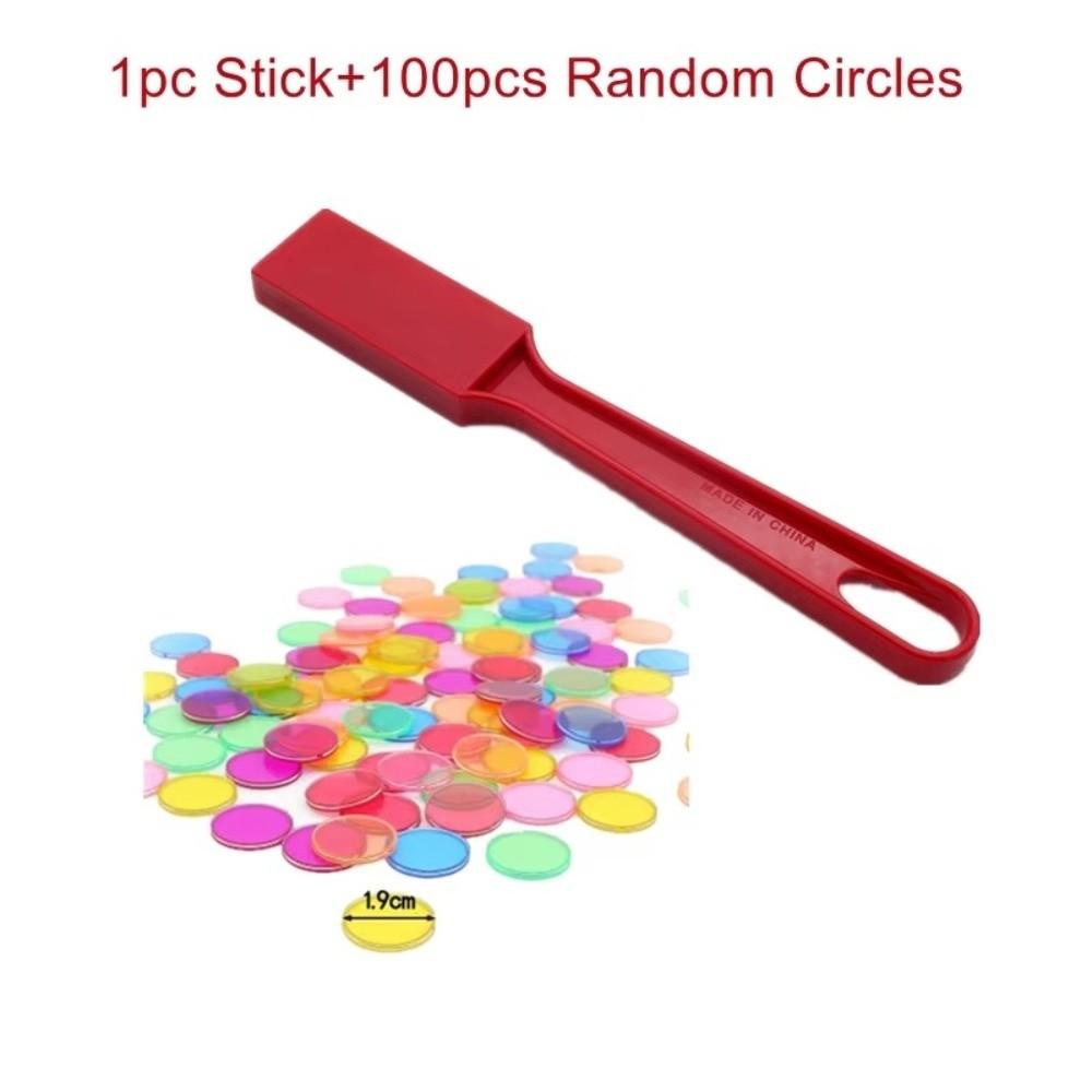 ABS Bingo Wand Set Color Sorting Magnetic Chip Set New Educational Game Set for Children