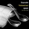 ZISIZ Disposable Plastic Crystal Spoon