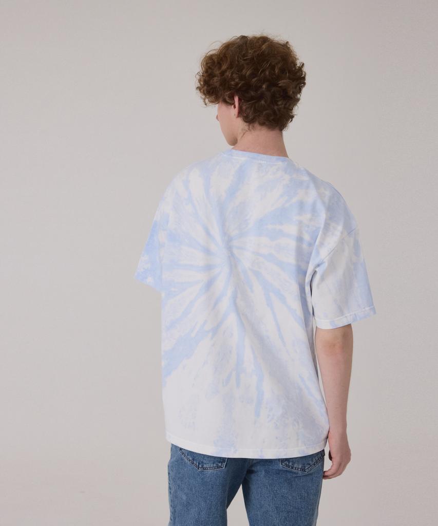 Gesison Tie-Dye Oversized Short Sleeve T-Shirt_Freedom