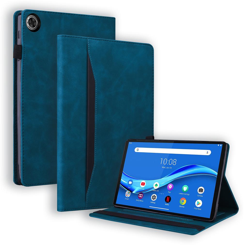 Para Lenovo Tab K10C/Tab E10C Capa Protetora Folio de Couro PU para Tablet com Porta-Cartões