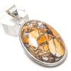 Brecciated Mookaite Gemstone 925 Sterling Silver Jewelry Pendant 2.09"