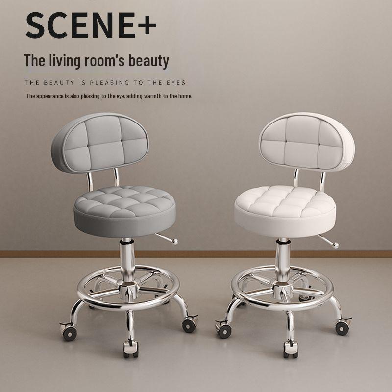 Rotating Hair Salon Barber Chair with Casters