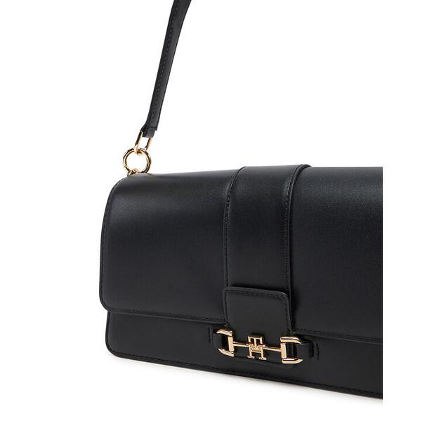 Сумка Tommy Hilfiger Tommy Hilfiger Heritage Leather Conv Crossover AW0AW17399 чёрный