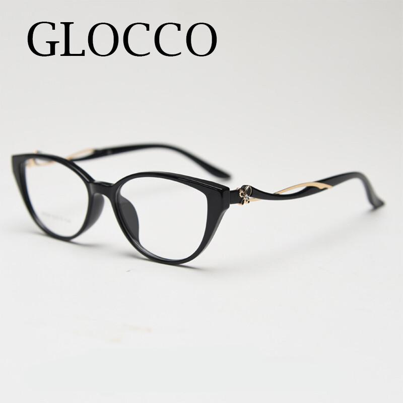 TR90 Cat Eye Myopia Glasses Women Fashion Metal Frame Blue Light Blocking Nearsighted Glasses -1.5 -2