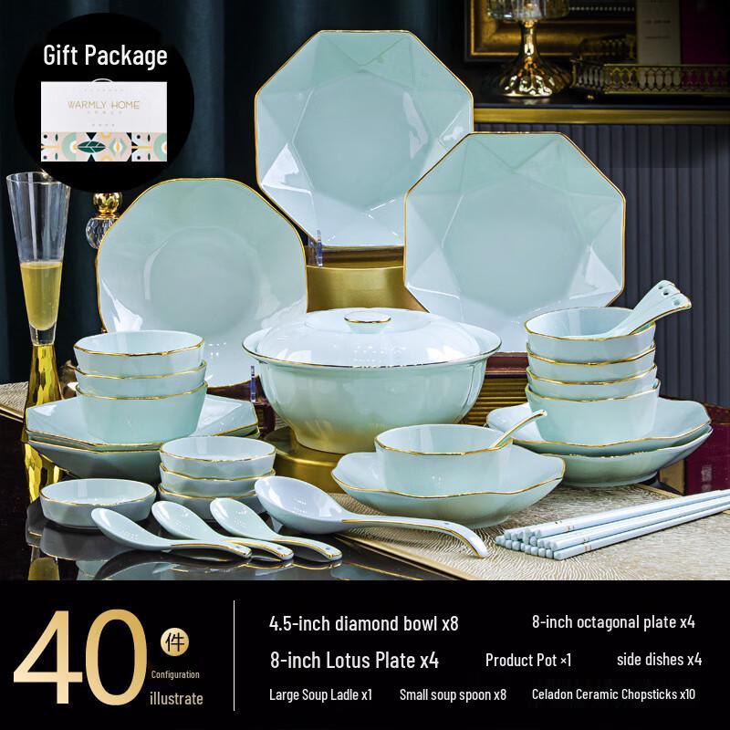 Ru Han Jingdezhen Ceramic Dinnerware Set