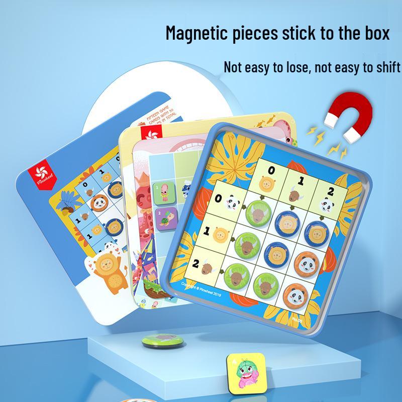 Pinwheel Children's Magnetic Sudoku Logic Puzzle Game for Elementary Students