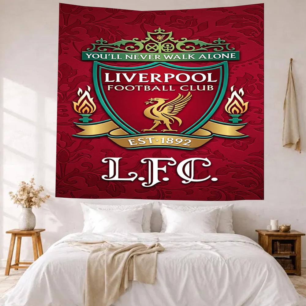 Liverpool Takımı Özel Adınız Duvar Dekoru Duvar Halısı Sanatı Evcil Hayvan Anma Doğum Günü Düğün Partisi Arka Planı Aile Hediyesi