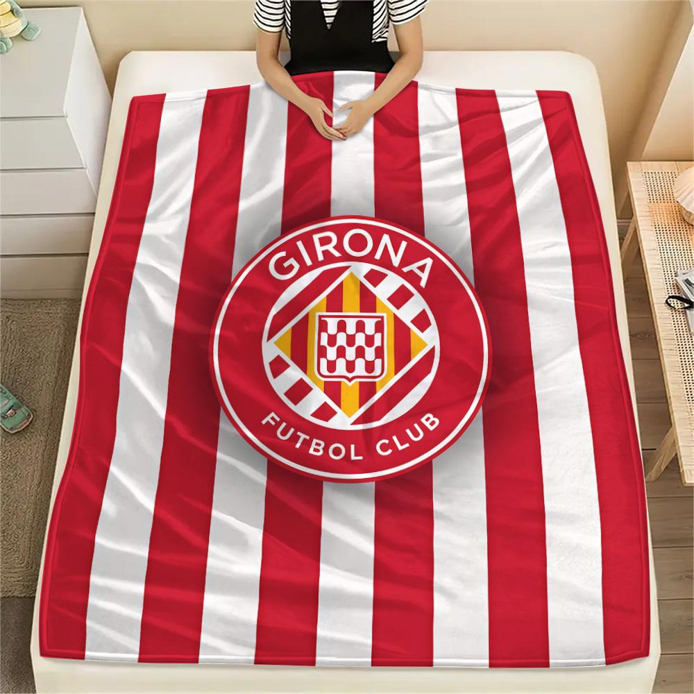 Girona FC FlAannel Blanket, High quality Comfortable for All Seasons, Home Decor, Warmth and Comfort