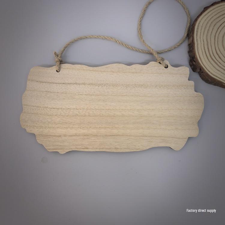 Custom Engraved Solid Wood Doorplate - Hand-Painted Hanging Tree Marker Sign for Kindergartens