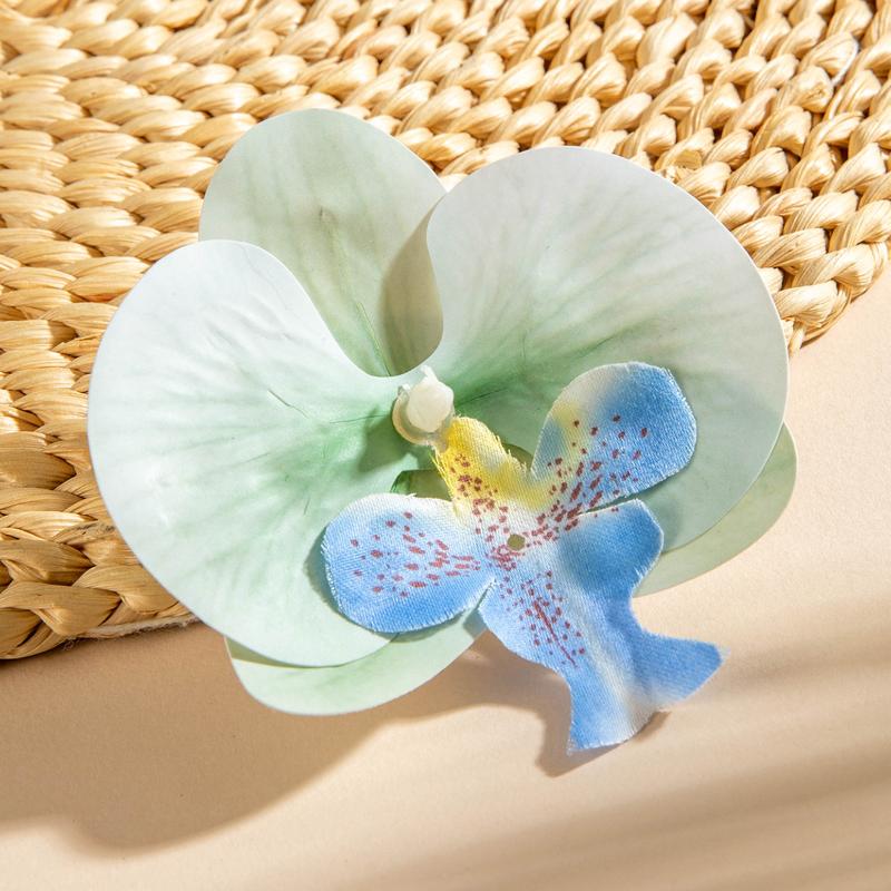 1/10 stk 3D Sommerfugleorkidé Broche Simulation Elegant Plante Broche Til Kvinder Piger Smukke Blomster Smykker Tøj Rygsæk Pins