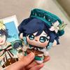 Cute Mini Chibi Anemo Character Plush Doll Soft Fluffy Stuffed Toy Anime Backpack Accessory Gift