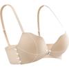YOUKESHU [Front Closure] Women's Bra, Push-Up for Small Breasts, Enhancing, Sexy, Seamless, Breathable, Wireless, Lift-Up Brassiere