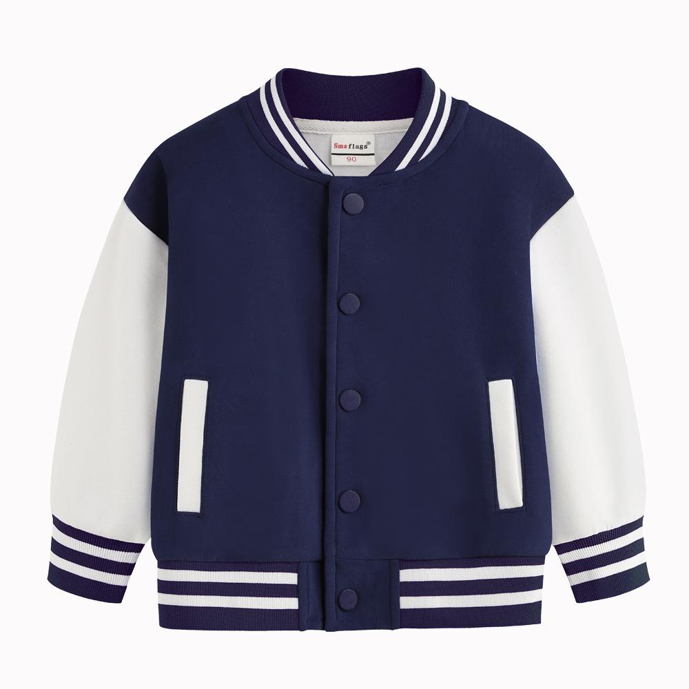 Winter Jungen Baseballuniform Einfarbig Mädchen Mantel Kinderkleidung Lässige Lockere Langarmjacken Warme Kinder Oberbekleidung