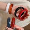 And American Cross-Border Resin Geometric Round Bracelet, Fashionable, Simple, Versatile Bracelet, Forest Style Niche Design Jewelry for Women