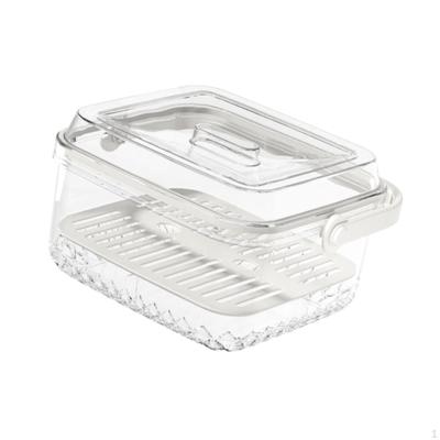 Chilled Fruit Storage Box Clear Container Food Organizer for Outdoor Events