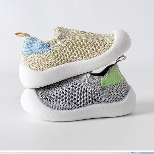 Summer Baby Walking Shoes: Soft Sole, Non-Slip Mesh, Breathable.
