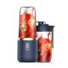 Bærbar elektrisk juicekopp trådløs mini-fruktblender USB-lading 6-blads fruktmiksere 400 ml kopp kjøkken juicemaskin
