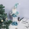 Retractable Blue Santa Claus, Snowman & Elk Christmas Ornaments