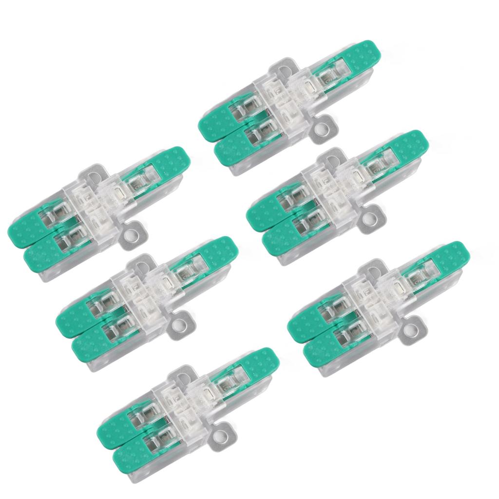 20 Pièces Connecteur d'Épissure de Fil 1 Entrée 2 Sorties Connecteur de Fil à Levier 41A 450V pour 0.5?6mm2 10?20AWG